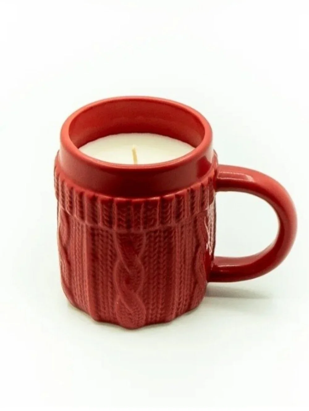 Lightscapes Universal Mulled Wine Sweater Mug Red Candle New In Box Holiday